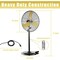 Elexnux 30in 120V 3-Speed High Velocity Indoor or Outdoor Yellow Oscillating Misting Pedestal Fan IR-FAN7802 - alternate 8